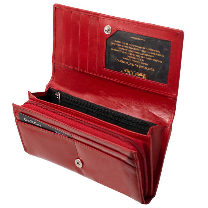 Гаманець жіночий шкіряний Semi Line RFID Red (P8273-2) Discounted
