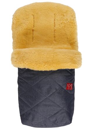 Килимок для ніг з овчини Natura, темно-синій меланж 90x45 см (1 упаковка) Navy Melange