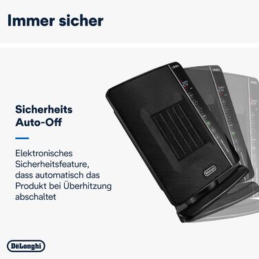 Обігрівач De&39Longhi DCH7993ER.BC, 1 літр, чорний, 25x18x37, одинарний