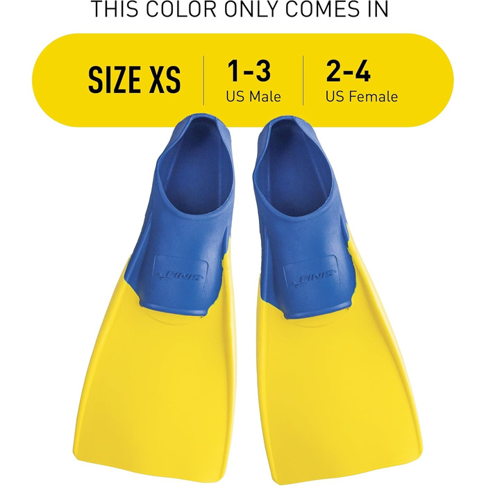 Ласти для плавання Finis Kinder 1.05.037 XS - EU 33-35 синій/жовтий