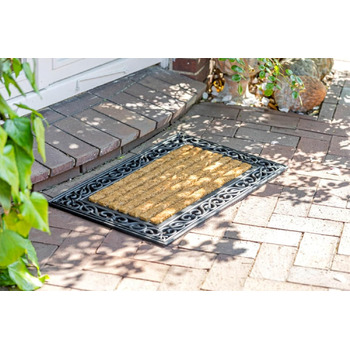 Килимок для дверей Kai Wiechmann преміум-класу з гуми та кокосу, прямокутний, 76 x 46 см, міцний