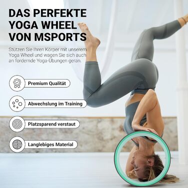 Колесо для йоги MSPORTS - Преміум - Допоміжний засіб для вправ на йогу Колесо для йоги Mint