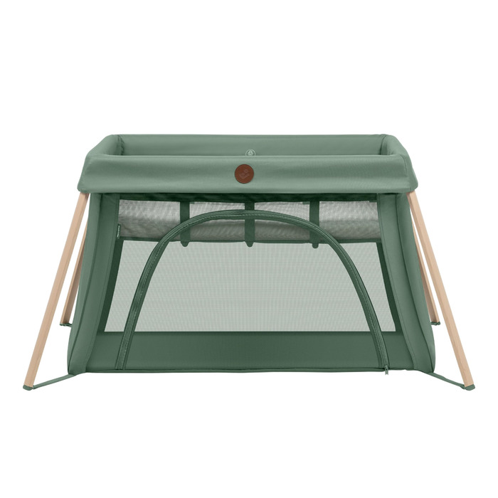 Дорожнє ліжечко Maxi-Cosi Calao Light, суперкомпактне та легке, матрац CloudCore, 2 рівні для сну, дорожня сумка, для новонароджених та малюків (0-3 роки), макс. 15 кг, Beyond Green Eco