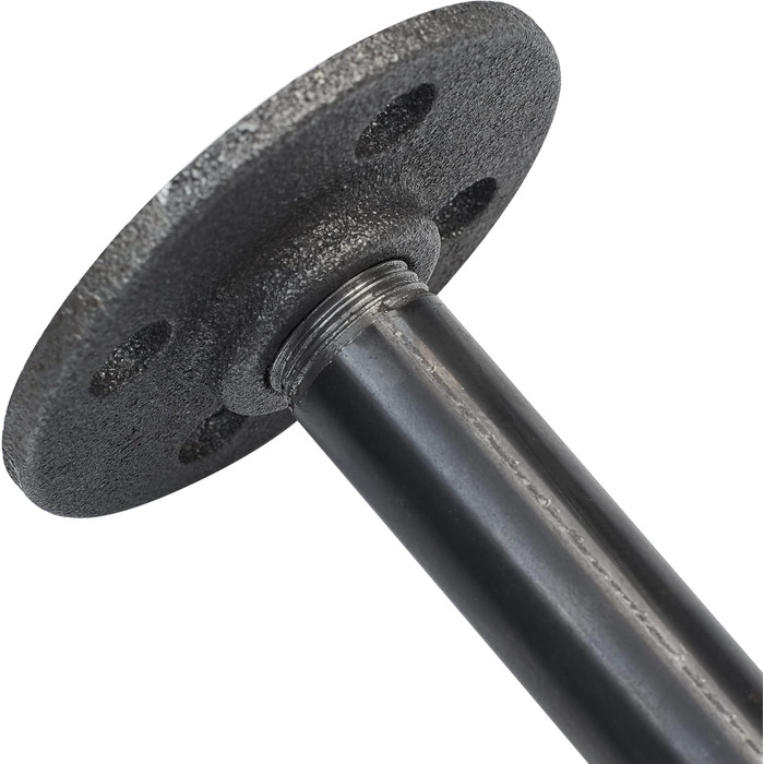 РІЗНІ Вішалка для одягу в індустріальному стилі - різні розміри, наприклад, 60 x 180 см - як настінна вішалка для курток та як вішалка для одягу - L-подібна, чорна, металева, Ш 60 x В 180 см