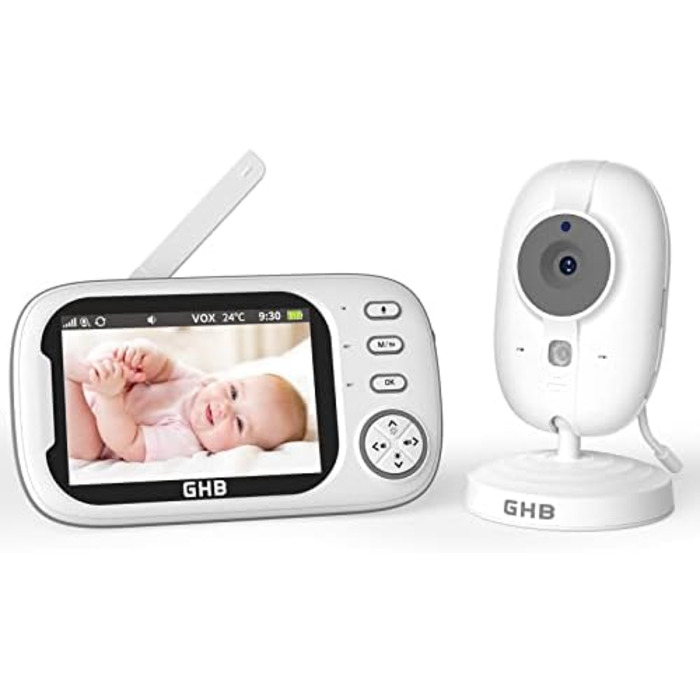 З камерою 3,5-дюймовий відеоняня з режимом VOX Функція нічного бачення внутрішнього зв&39язку Колискові