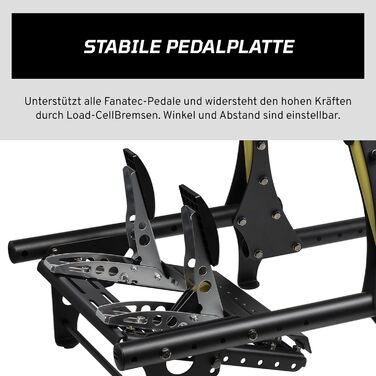 Кокпіт FANATEC Sim Racing CSL V1.5 стабільний, легкий, зі сталевою алюмінієвою рамою, універсальне кріплення на колісну базу, положення водія GT, легке складання чорний