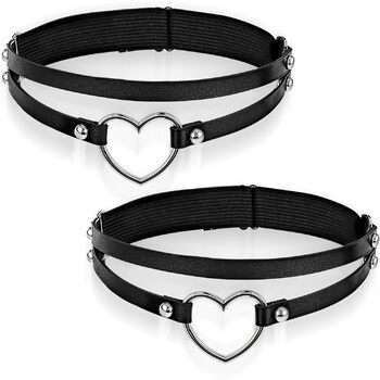 Жіночі подвійні пояси-стрепи, PU‑шкіра, регульовані, 2 шт.