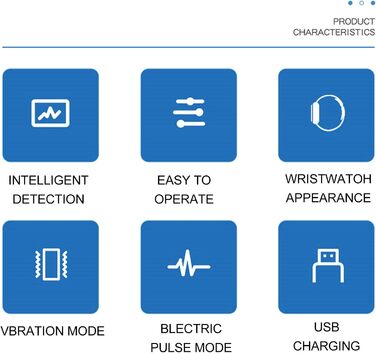 Пристрої проти хропіння, браслет проти хропіння Sleep Connection з 3 режимами, ефективне рішення від хропіння, інтелектуальна зупинка хропіння для заблокованих ніздрів, зменшення хропіння синього кольору