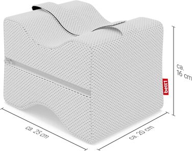 Подушка для колін Bodyguard bed1 (зручна для лежання на боці, дозволяє колінам розслаблено лежати одне на одному, фіксується за допомогою петлі для кріплення, чохол можна прати при температурі до 60 C)