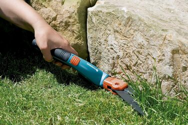 Обертові ножиці для трави Gardena Comfort Газонні ножиці з обертовими на 360 лезами для правшів та лівшів, зубчасте лезо для точного стрижки, антипригарне покриття, зручна рукоятка (8734-20) Обертові ножиці для трави Comfort (в упаковці) Поодинокі