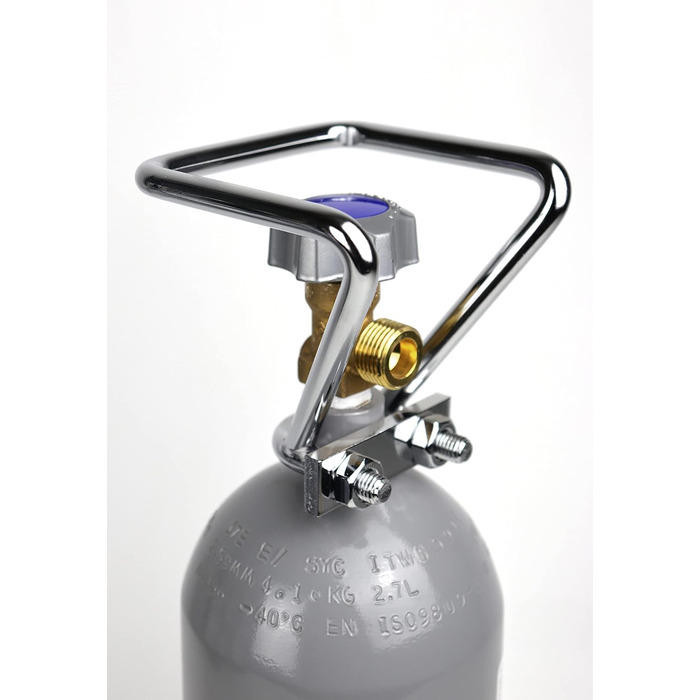 Балон з вуглекислим газом Gases Partners 2 кг/газовий балон, наповнений 2 кг вуглекислого газу (CO2) / харчова якість відповідно до E290 / НОВА пляшка / 10 років TV