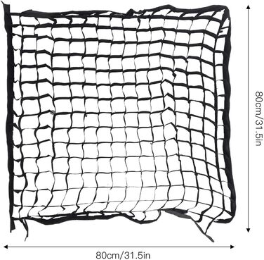 Стільникова сітка Softbox, 80x80 см, для спеціальних портретів, знімків продуктів з Velcro підкладкою для фотозйомки
