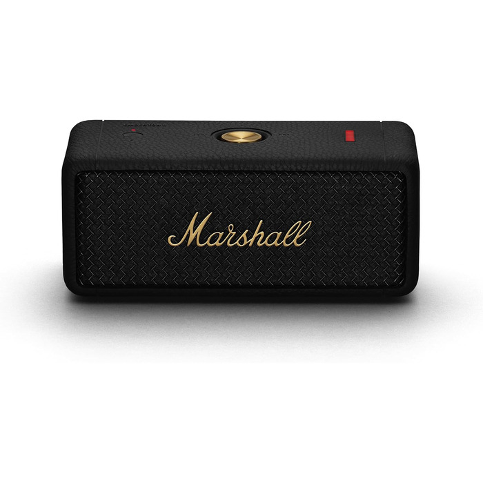 Портативна колонка Marshall Emberton II Bluetooth, бездротова, водонепроникна - чорний і латунний Black & Brass Emberton II