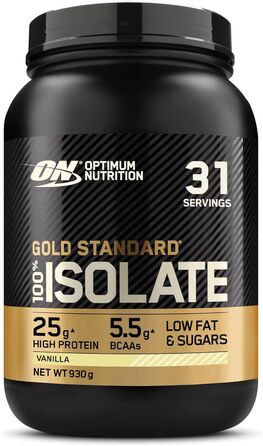 Протеїн Optimum Nutrition Gold Standard 100% Isolate, ваніль, 930 г (31 порція)