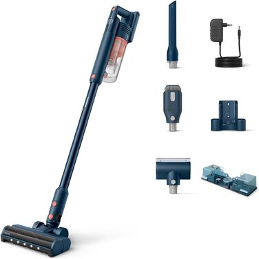 Акумуляторний пилосос Philips серії 5000, для м'яких і твердих підлог, дерев'яних підлог, міні-турбощітка для шерсті домашніх твар