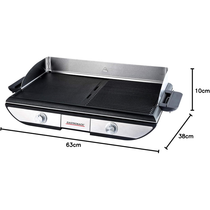 Дизайнерський настільний гриль Advanced Pro BBQ - Електричний настільний гриль 2300 Вт 1500 см велика поверхня гриля - Легке очище