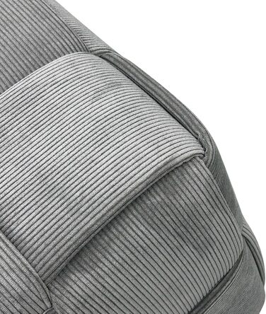 Пуф URBAN/Сірий вельвет/Подушка на підлогу/Табурет/Океан/Ш 40, В 40, Г 40 см