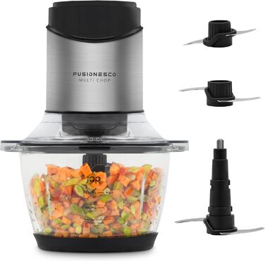 Універсальний подрібнювач - Кухонний комбайн - Електричний подрібнювач - Подрібнювач - Блендер - 400 Вт - з 6 титановими лезами
