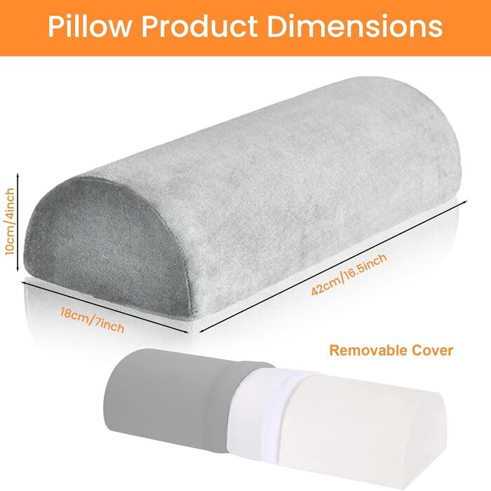 Півмісяцевий валик для шиї з піни з пам&39яттю форми, подушка для ніг, подушка для колін для сну, поперекова подушка для шиї, колін, талії