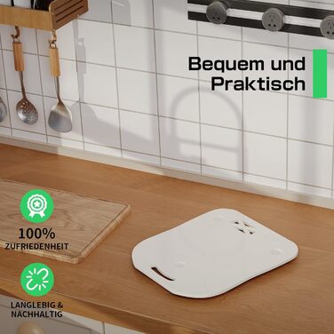 Розсувна дошка підходить для Thermomix TM6 TM5, JLNJLE Високоякісна акрилова планерна дошка без зусиль рухома дошка для аксесуарів TM6 TM5 (біла)