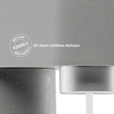 Деревний поновлюваний деревний композитний виробник газованої води з пластиковою пляшкою без BPA об'ємом 1 л (без балона CO2) - Шавлія зелена (голуб)