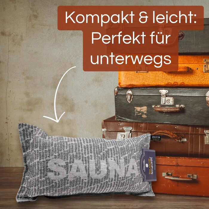 Подушки для сауни POOL Total Jokipiin преміум-класу 2 шт. Sauna 40x22 см - 100 зроблено у Фінляндії - льон та бавовна - сертифіковані Oeko-Tex - оздоровча подушка для підголівника та шиї для сауни, спа та релаксації (сауна на 2 особи)