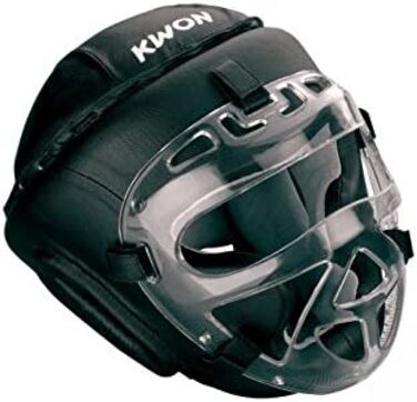 Захист голови KWON Fight XL CE з маскою для обличчя та козирком для боксу, крав-мага