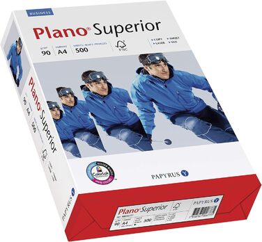 Папірус 88026780 принтер Planosuperior 90 г/м DIN-A4, 500 аркушів, яскраво-білий