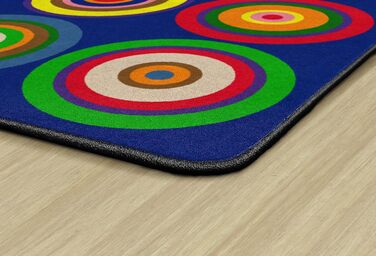 Флагманські килимки з кольоровими кільцями, кольоровий дитячий килимок для класів, для дитячих кімнат, для прикраси сидінь, ігрови