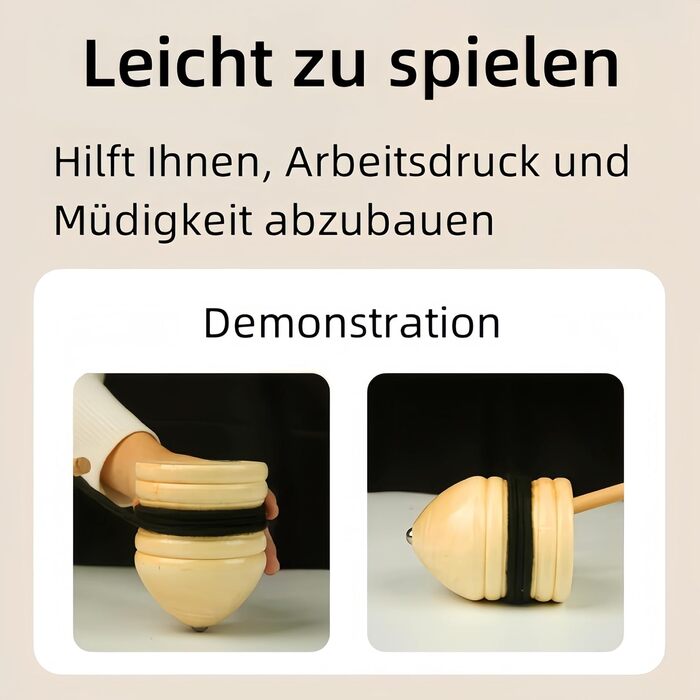 Дерев’яна дзиґа з батіжком Vyloky (XL)