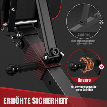 Регульована силова лава для домашнього спортзалу, складна силова лава 350 кг з розгиначем ніг та накладкою для згинання рук, тренувальна лава з нахилом та опусканням для дому