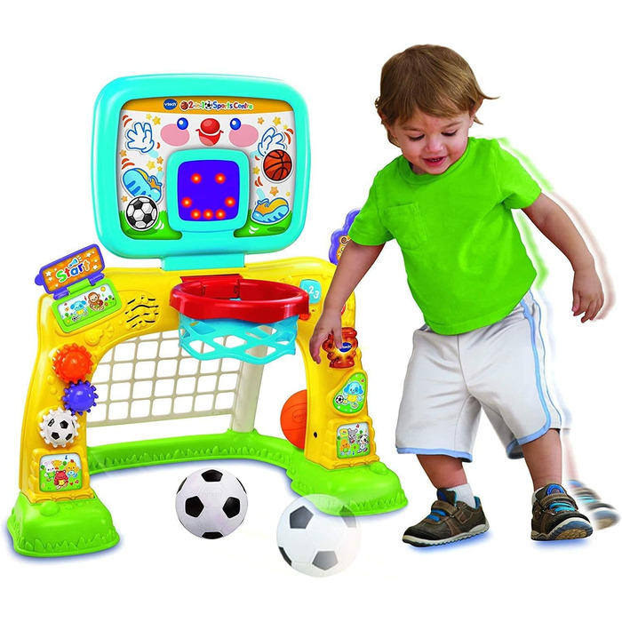 Спортивний центр VTech 3-в-1, дитяча інтерактивна іграшка з кольорами та звуками, навчальні ігри для дітей, навчання за допомогою