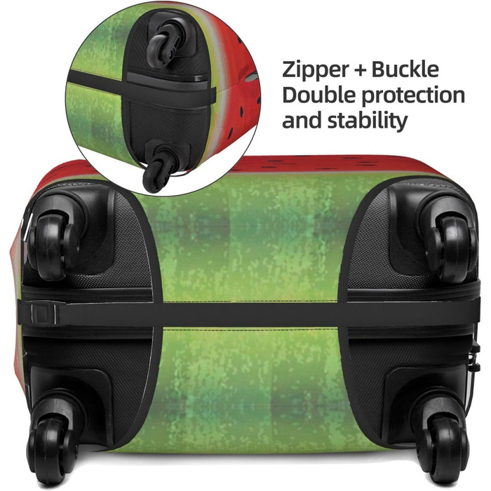 Чохол для валізи Кавун BAFAFA, захисний еластичний чохол від подряпин та пилу, чорний, розмір 80