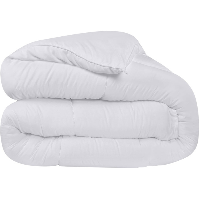 Постільна білизна Utopia Ковдра 200 x 200 см, Всесезонна ковдра 370 GSM Наповнювач, Дихаюча ковдра для сну, Ковдра, Super Soft Cud