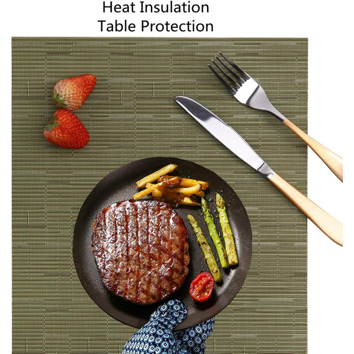 Набір килимків, що миються, 6 шт. , ткані килимки, що миються, нековзні, термостійкі, вінілові килимки, що миються, для кухні, обі