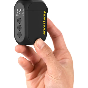 Міні-велосипедний насос Tiny Pump anoutway, електричний повітряний насос з цифровим манометром, електричний повітряний насос для велосипеда, автоматичне відключення для гірських, міських та гоночних велосипедів AT1 PRO Міні-велосипедний насос Tiny Pump anoutway, електричний повітряний насос з цифровим манометром, електричний повітряний насос для велосипеда, автоматичне відключення для гірських, міських та гоночних велосипедів AT1 PRO