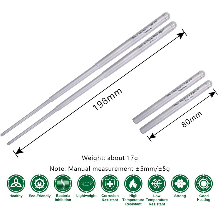 Титанові складні палички для їжі Кемпінгові дорожні висувні палички для їжі Ультралегкі багаторазові портативні столові прибори Ск