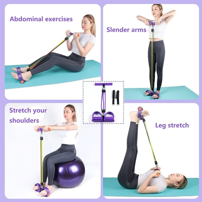 Тренажер для пресу, еспандер для бодібілдингу, тренажер для пресу, багатофункціональний тренажер, тренажер для тренувань сидячи, еластична стрічка опору, багатофункціональний тренажер для ніг, силовий тренування рук, регульований опір