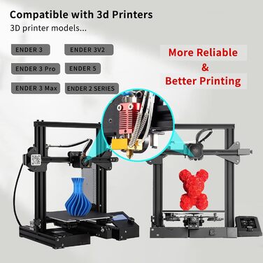 5Aplusreprap Ender 3 Hotend Upgrade - M3 Bolt Thermistor, Quick Replace, Compatible for Creality Ender 3 V2/Pro Hotend Replacement
