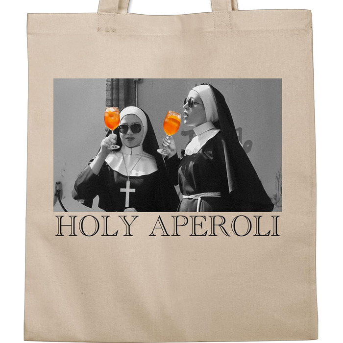 Сорочниця - Бавовняна сумка - Карнавал та фашинг - Сумки - Holy Aperol Holy Aperoli Holy Spritz Mdelsabend Ladies Night 1 Натуральний білий