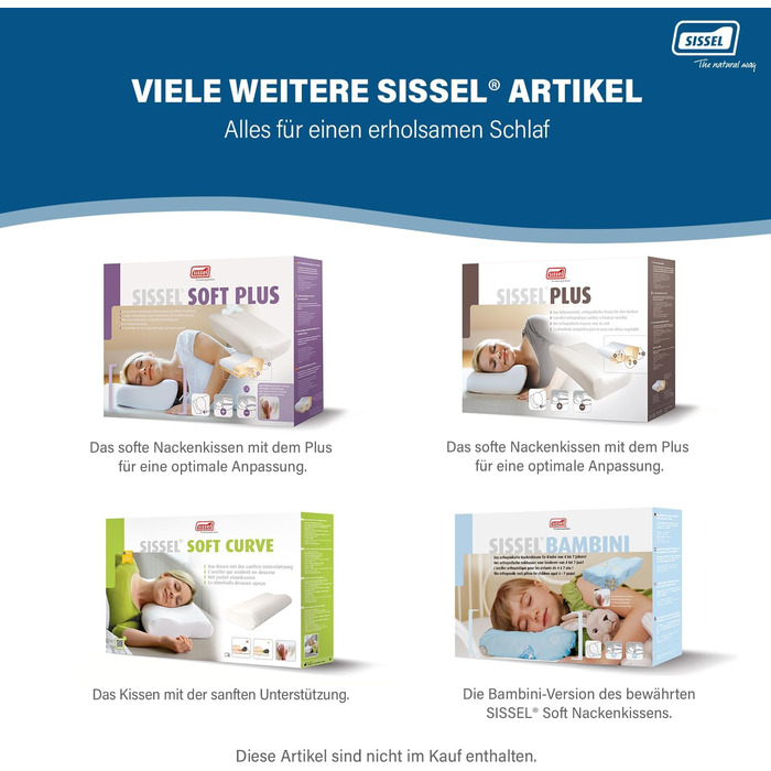 Подушка для шиї SISSEL Soft Deluxe Атласний чохол, який можна прати при 40C В&39язкопружна піна Надзвичайно широка та регульована по висоті Оптимальний комфорт сну Зроблено у Швеції 63x33 см 5-річна гарантія