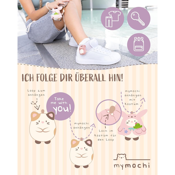 М'яка іграшка NICI mymochi Cuddly Toy Set Penguin Waddle 61143, 8 см