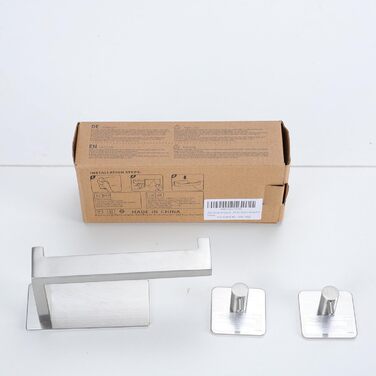 Тримач для туалетного рушника Без свердління Тримач для туалетного рушника з матової нержавіючої сталі Тримач для туалетного рушни