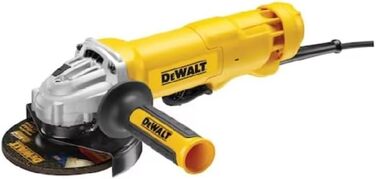 Кутова шліфувальна машина Dewalt 125 мм (1010 Вт) DWE4203 (обмотка двигуна, захищена епоксидною смолою, плавний пуск, вимикач мерт