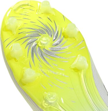 Футбольні бутси adidas F50 SPARKFUSION League Mid Cut FG/AG, жіночі, білі, залізні, жовті, високої роздільної здатності