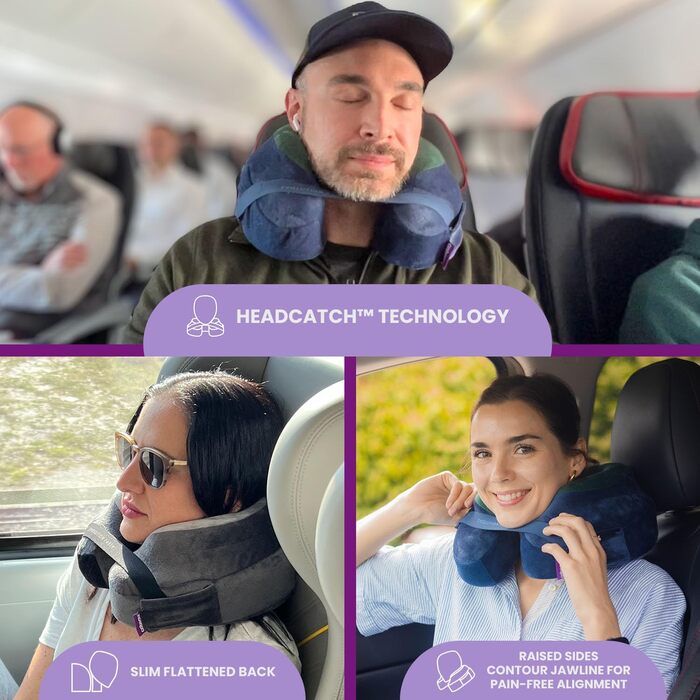 Дорожня подушка Cabeau Evolution Earth з розкішної піни з ефектом пам&39яті, найкраща дорожня подушка з підтримкою голови, шиї та підборіддя на 360 градусів (Fire) Oxide