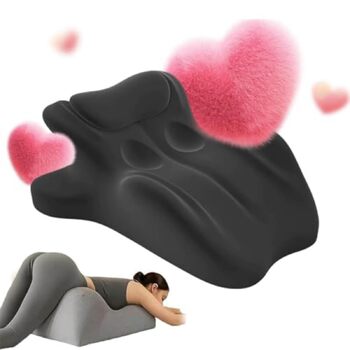 Подушка Arcova Sweet Spot подушка для пар 27 для підтримки інтимної близькості, клиноподібна подушка з піни з ефектом пам&39яті для всіх положень тіла Keep the Passion Alive, чорна