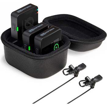 �DE Wireless PRO Компактний комплект для радіозв'язку з таймкодом, 32-бітним вбудованим записом, 2 мікрофонами Лавальє та зарядним