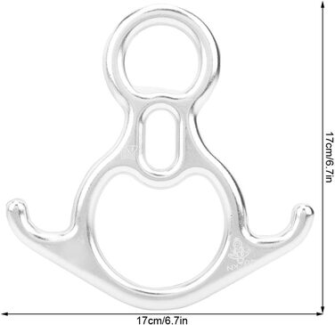Спускний механізм, алюмінієвий спускний механізм 32KN Figure 8 для спуску та скелелазіння
