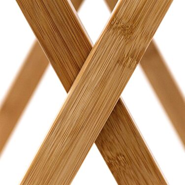 Столик Relaxdays Tray, бамбук, ВxШxГ 63,5 x 55 x 35 см, складний бічний столик з підносом, для сніданку, натуральний, одинарний